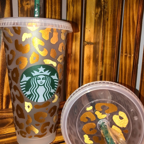 Cheetah print Starbucks cold cup - Picture 14 of 16